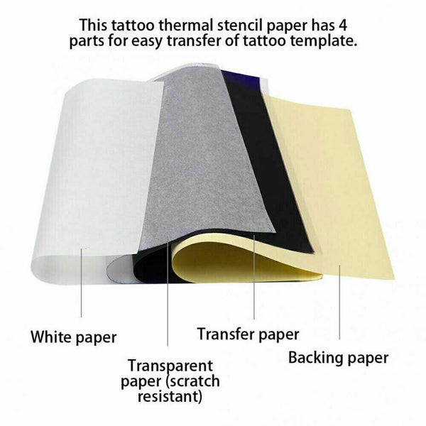 Tattoo Stencil Transfer Paper Spirit Thermal Carbon Tracing Copier Supplies AU