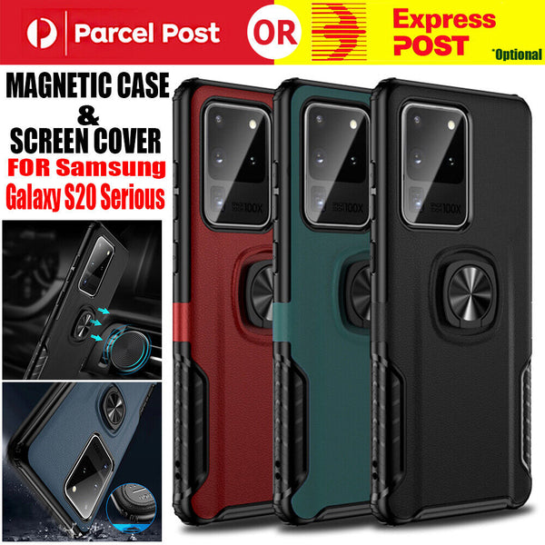 Shockproof Case Cover Magnetic Ring For Samsung Galaxy S20 Plus S20 Ultra