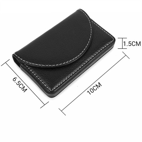 Portable Professional Leather Business Name Card Holder Credit Card Case Wallet