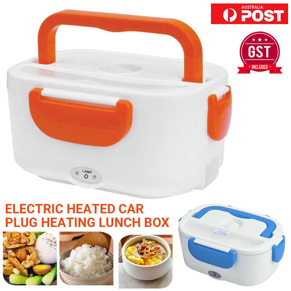 Portable Electric Heated Car Plug Heating Lunch Box Bento Food Warmer 12-24V AU