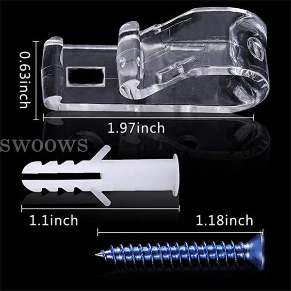 5/10/20 Safety Roller Blind Chain Shade Clear Tensioner Holder Clip Curtain Cord