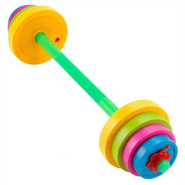 AU Kids Adjustable Barbell Toy Set Durable Exercise Dumbells Toys-LongShort