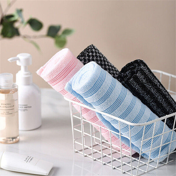 Exfoliating Washcloth Back Scrubber Shower Men Foam Bath Towel, Ultra-Long