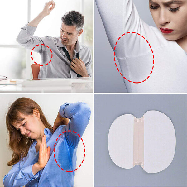 UP 80X Underarm Armpit Sweat Pads Stickers Summer Shield Guard Absorbing White