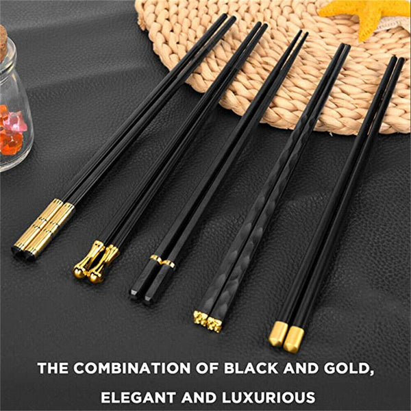 5/6/8Pairs High Quality Chinese Non-Slip Chopsticks Japanese Sushi Chopsticks