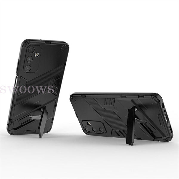 Shockproof Hybrid Armor Magnetic Stand Hard Dual Case For Samsung Galaxy A05s 4G