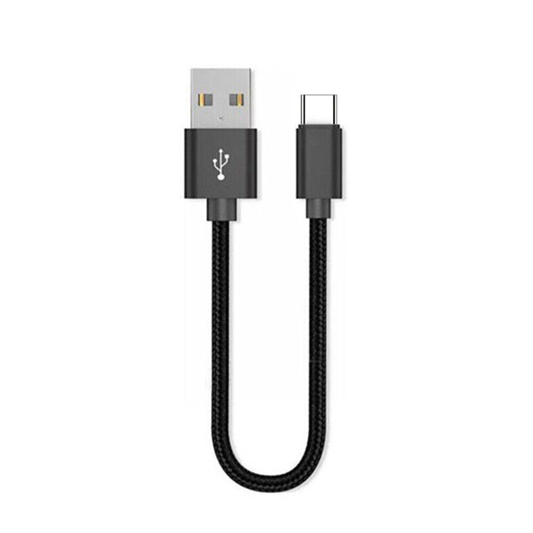 1/2x 20CM Short Braided Micro USB Cable Fast Sync Charging Data Transfer Cable