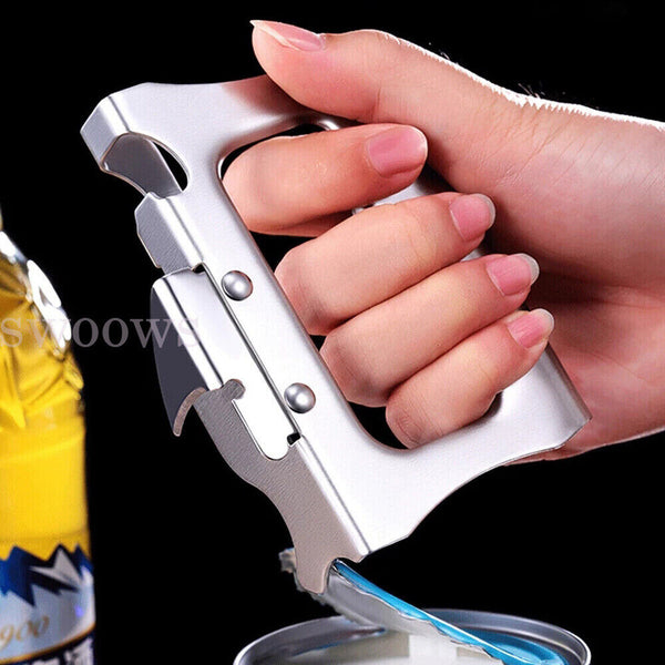 Stainless Steel Manual Beer Wine Bottle Opener Easy Can Opener Kitchen Accessory