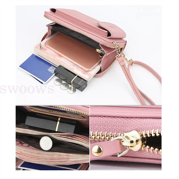 Travel Women Shoulder Bag Clutch Wallet Mobile Phone Bags Crossbody Leather Bag