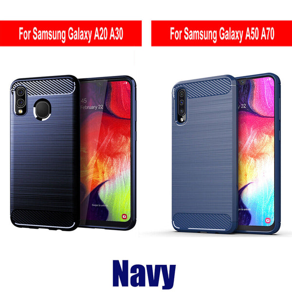 Samsung Galaxy A20 A30 A50 A70 Heavy Duty Anti Fingerprint Bumper Tough Case AU