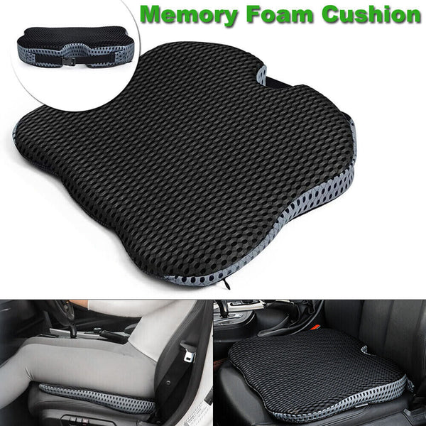 Universal Memory Foam Car Seat Cushion Driver Breathable Wedge Thicken Pad Mat