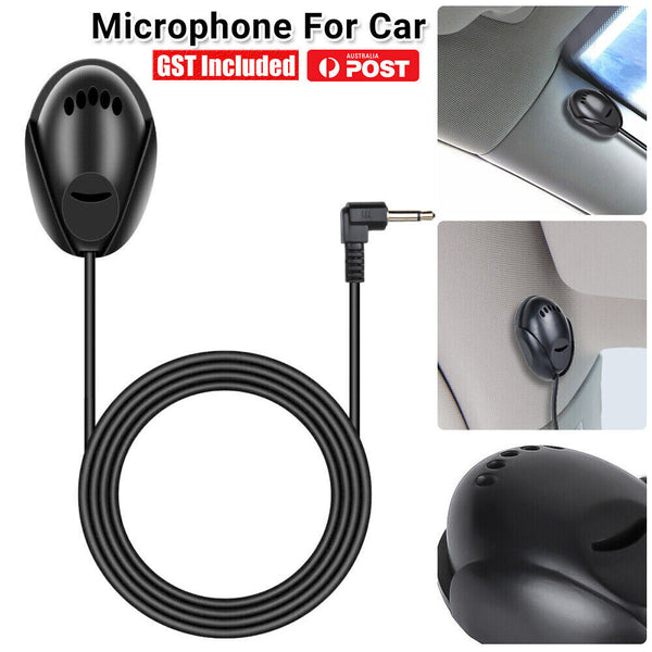 3.5mm Microphone For PC Car Audio Stereo GPS DVD Bluetooth Enabled External Mic