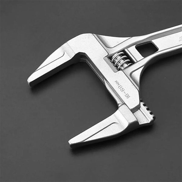 1-2x Adjustable Mini Wrench with Large Opening Big Jaw Tool Adjustable Spanner