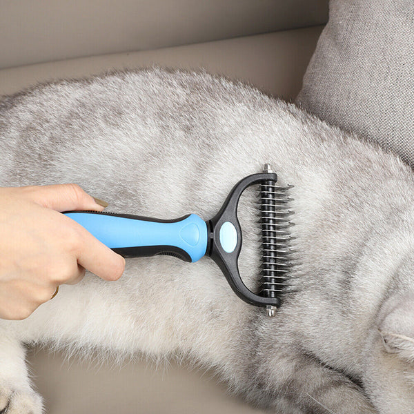 Dog Pet Cat Grooming Comb Brush Undercoat Rake Dematting Deshedding Trimmer Tool