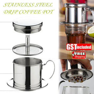 Vietnamese Coffee Filter 304 Stainless Steel Coffee Pot Coffee Strainer Infuser