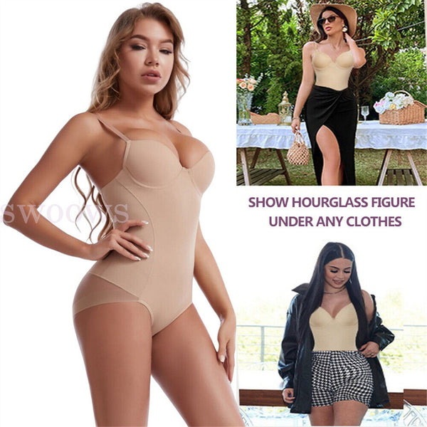 Ladies Full Body Shaper Slimming Shapewear Firm Tummy Control Underwear Bodysuit