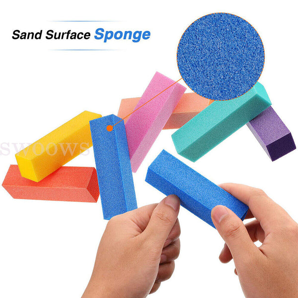 10/20 Buffer Block Buffing Sanding Sponge Nails File Grinding Nail Art Tips Tool