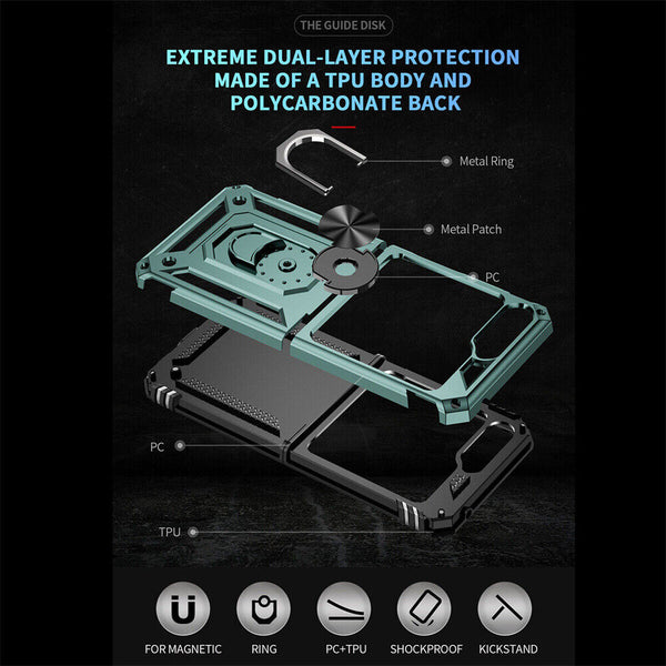 Shockproof Rugged Ring Holder Stand Case Cover For Samsung Galaxy Z Flip 5 NEW