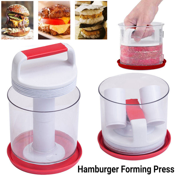 Forming Press Hamburger Patty BBQ ABS Mold Market Burger Meat Grill Automatic