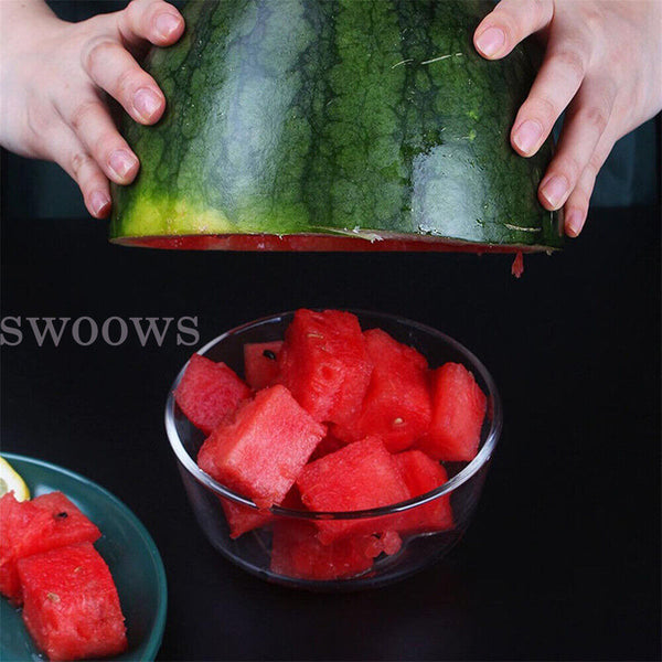 Watermelon Slicer Cutter, 2-in-1 Fork Stainless Steel Fruit Cutting Artifact