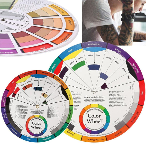 Artists Colour Wheel Mixing Colour Guide 23cm Artist Colour Wheel Nail Painting