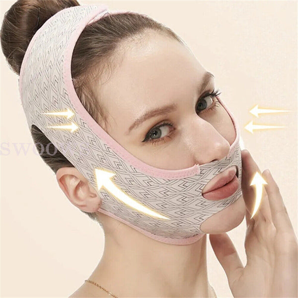 1/2pc Beauty Face Sculpting Sleep Mask V Line Lifting Mask Facial Strap Slimming