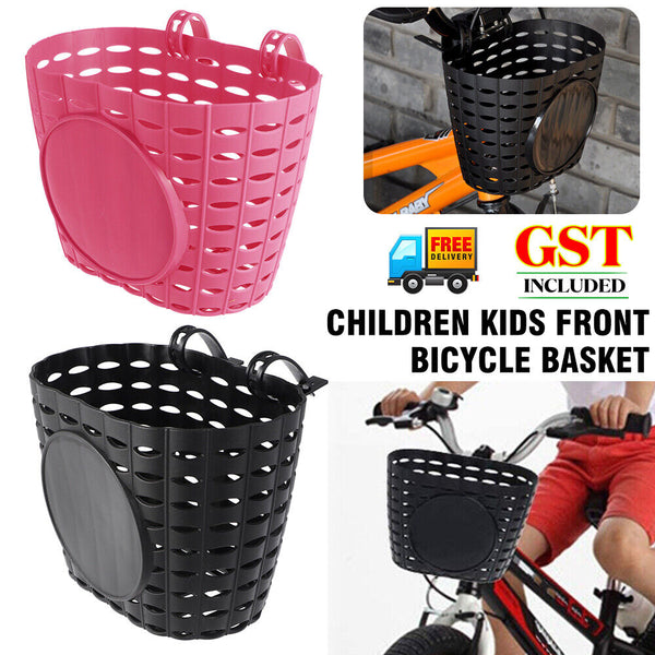 Children Kids Front Bicycle Basket Bike Handlebar Carrier Storage Holder Scooter