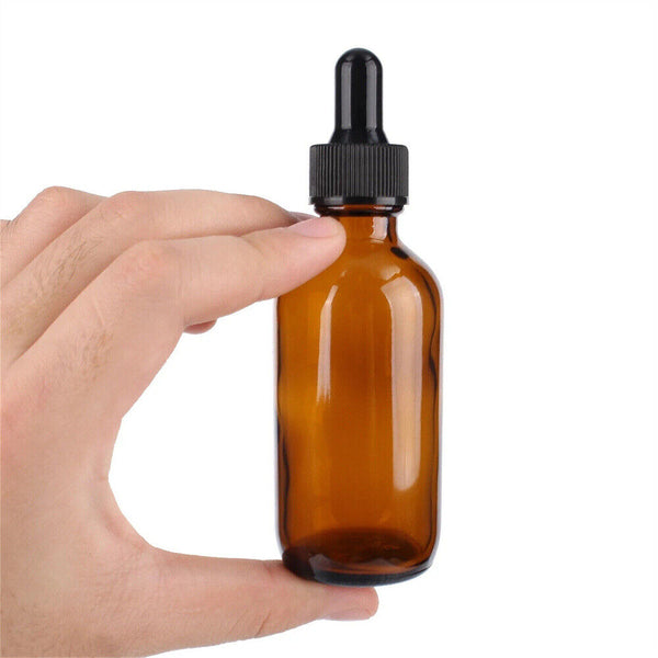 NEW 30ml Amber Glass Bottle Liquid Dropper Pipette Perfume Eye Essential Oil AU