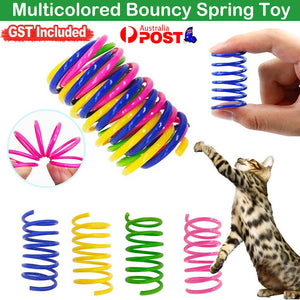 4-20x Cat Kitten Spring Bouncy Toy Plastic Training Toys Teasing Playing Cat Toy