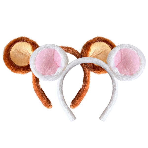 Women Cute Mouse Ear Headband Girls Makeup Hairband Birthday Party Hair Decors