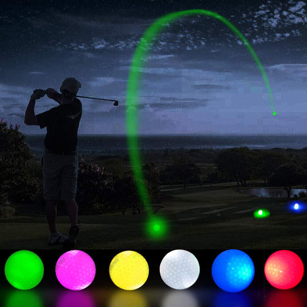 UP10 Luminous Night Golf Balls LED Light Up In The Dark Bright Reusable LongGlow