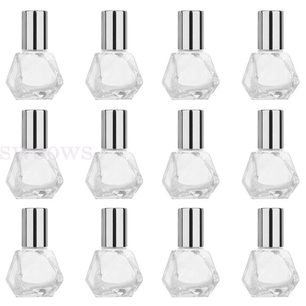 5/10X 8ML Perfume Container Glass Essential Oil Roller Bottle Mini Aromatherapy