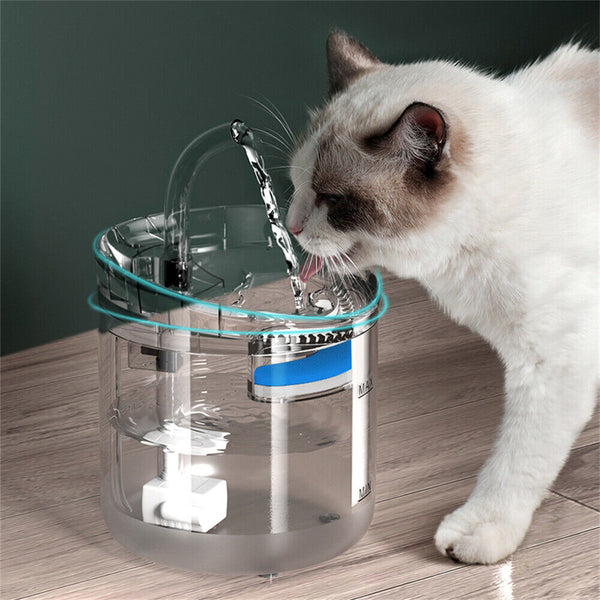 NEW 2L Automatic Electric Pet Water Fountain Dog Cat Drinking Dispenser Filter A