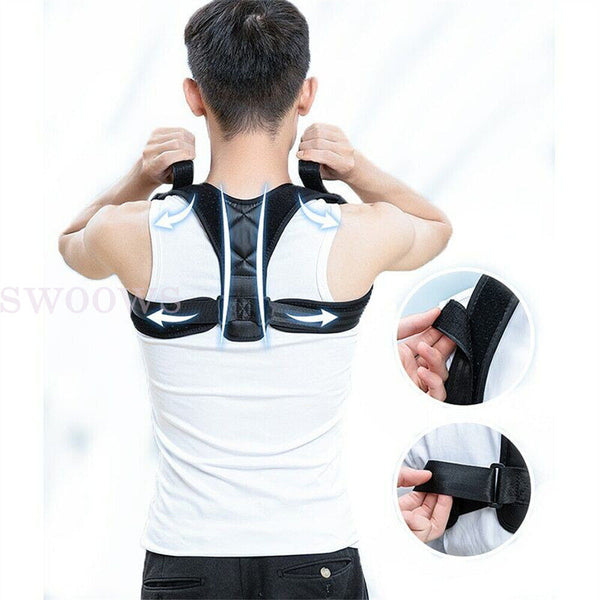 Posture Corrector Clavicle Support Back Straight Shoulders Brace Strap Correct