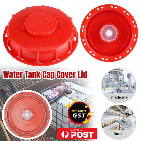 Red IBC Lid Water Liquid Storage IBC Tank Fitting Plastic Cover Cap Adaptor