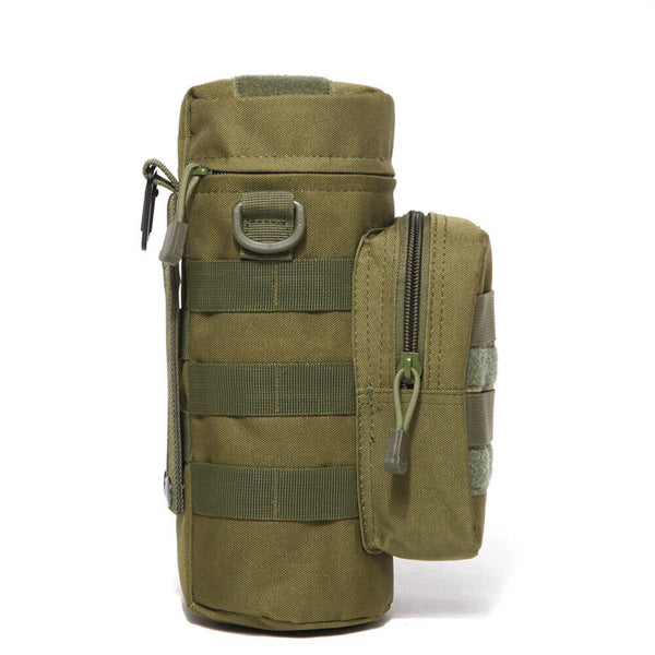 Outdoor Water Bottle Amry Molle Holder Pouch Tactical Bag Drink Military-Kettle