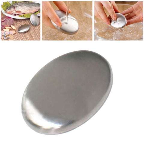 Stainless Steel Soap Magic Cleaner Odor Stink Remover Fish Smell Garlic Seafood