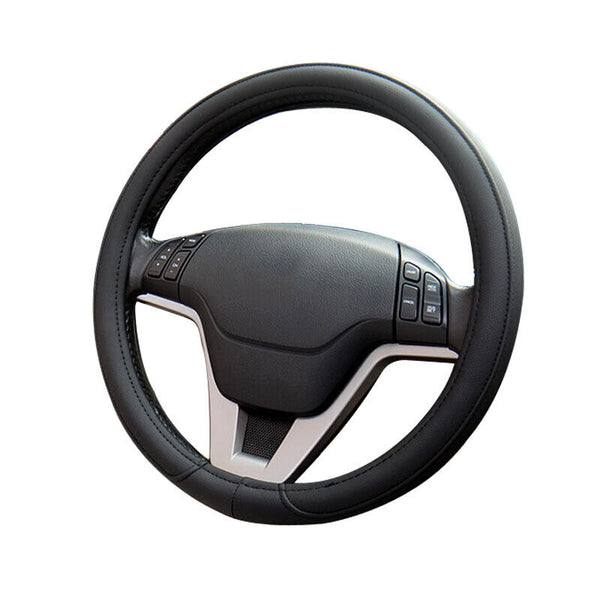 Car Steering Wheel Cover PU Leather auto car steering wheel cover black cover