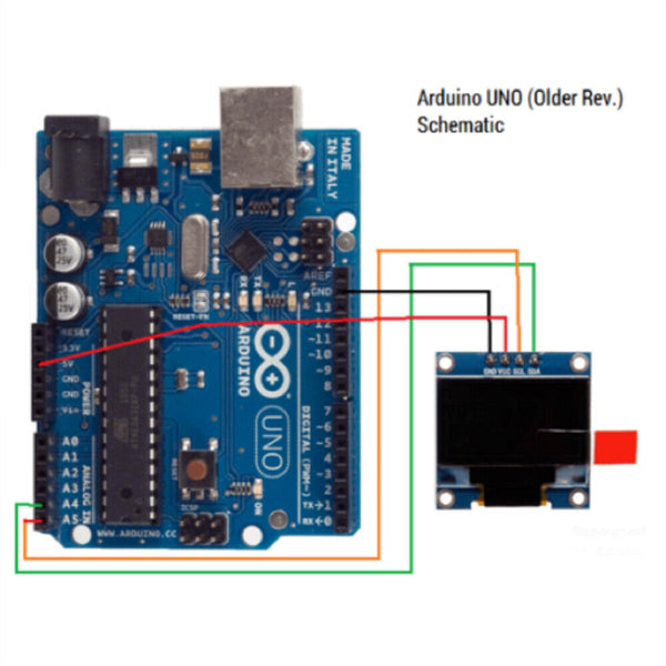 OLED Display 0.96" 128x64 I2C SSD1306 for Arduino Uno Mega 2560 for Respberry PI