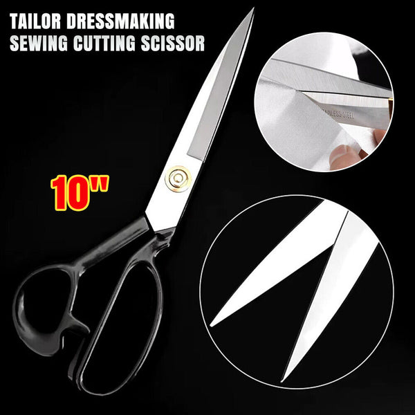 Tailor Dressmaking Sewing Cutting Trimming Scissor Shears Fabric scissors 10''