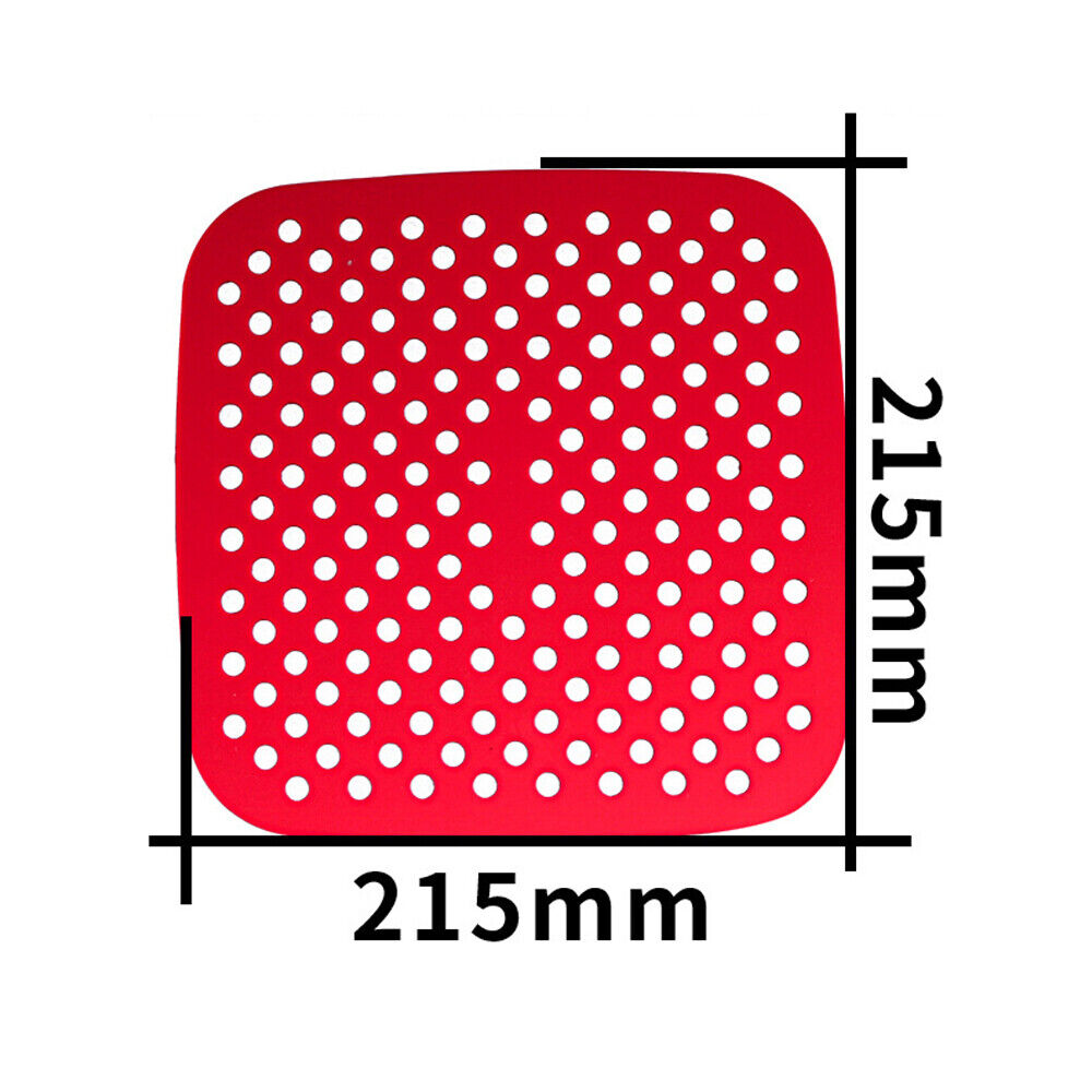 Square/Round Reusable Non-Stick Silicone Basket Mat Pad FOR Air Fryer