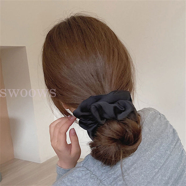 1/4pcX Large Scrunchies Hair Bands Bobbles Elastic Holder Girls Women Ponytail