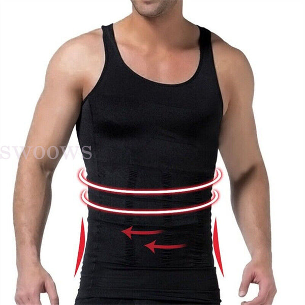 Men Sweat Body Shapers Vest Waist Trainer Slimming Corset Shapewear