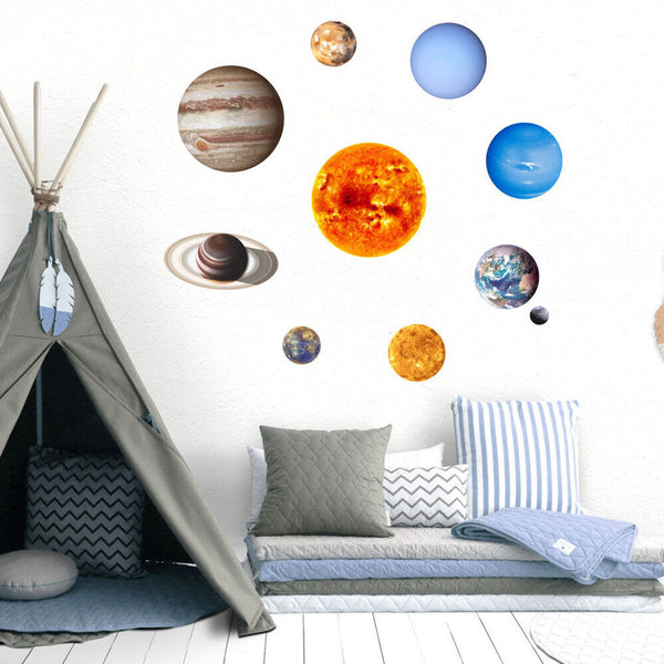 Planet DIY Removable Decal Wall Stickers Living Room Bedroom For Kids Home Decor