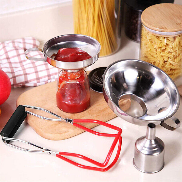 Stainless Steel Canning Jar Lifter Anti-Slip Lifting Tongs Gripper Anti-scalding