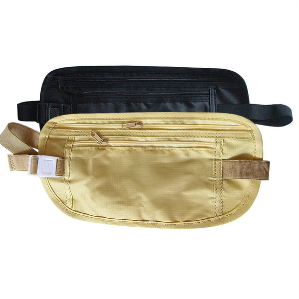 Travel Security Bag Waist Pouch Security Bags Money Belt Secure Card Wallet Bag