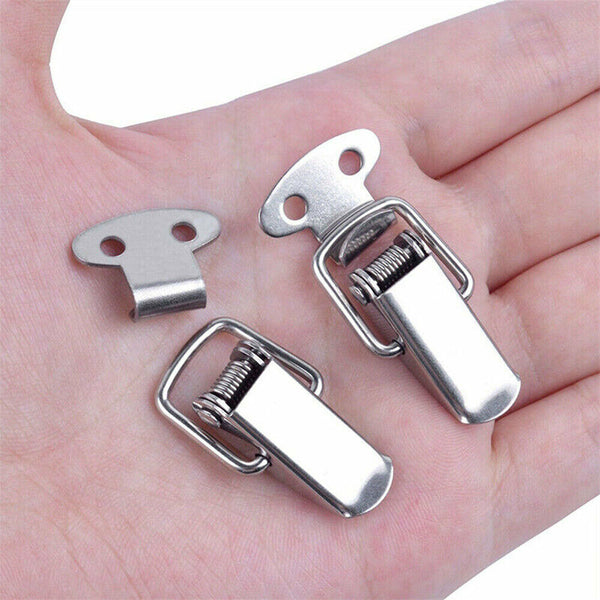 Stainless Steel Toggle Clasp Case Clip Suitcase Tool Box Chest Trunk Latch Lock