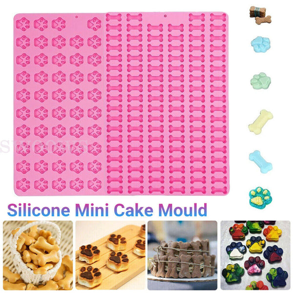 Dog Cat Paw Print Mold Silicone Cake Baking Mold Soap Mold Kitchen Tools