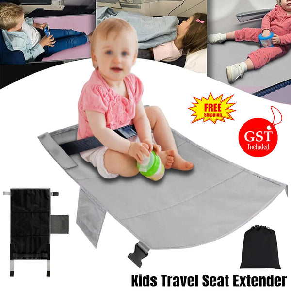 Child Airplane Footrest Toddler Kids Hammock Travel Bed Seat Extender On Plane