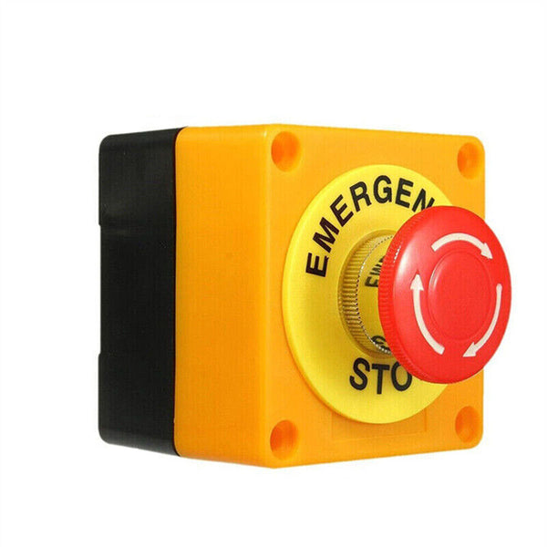 1/2x Emergency Stop Shut Off Push Button Switch NO / NC e-stop Push Button